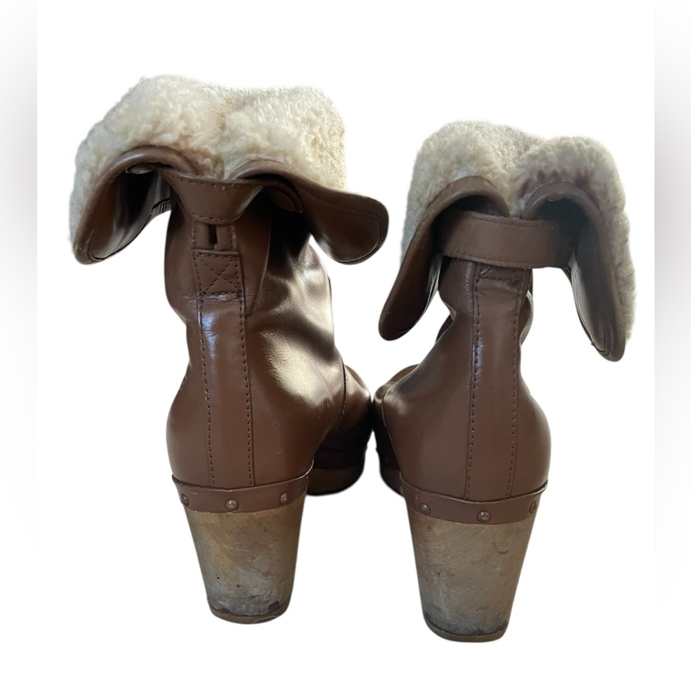 UGG Women's leather Shearling Lined Clogs - Picture 6 of 16